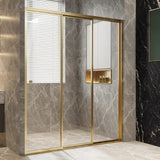 Glass Wall Partition Triple Sliding Shower Door, Hot Sale