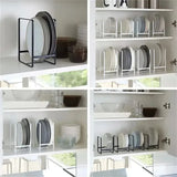 Kitchen Organizer Pot Lid Rack Plate Rack Dish Drying Rack Pot Lid Shelf Dish Rack Storage