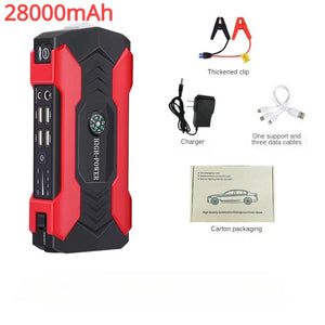 12V 99800mAh 4-in-1 Car Jump Starter Compressor High Power Multi Function Battery Booster w/Tire Air Pump
