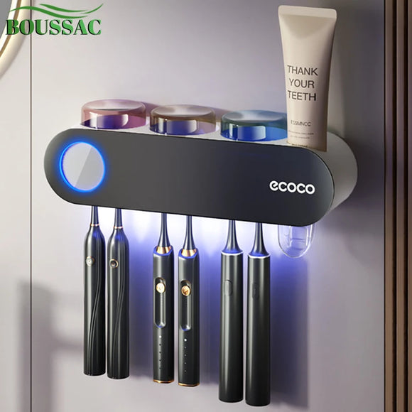 Solar Ultraviolet Toothbrush Holder Automatic Toothpaste Squeezer Dispenser Toothbrush