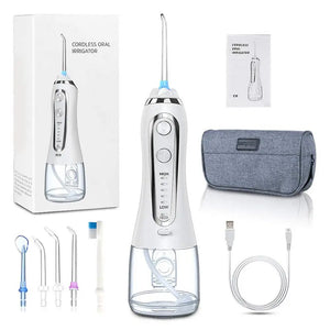 Irrigator with Travel Bag Cordless Portable Water Dental Flosser 7 pcs jet nozzles