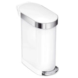 45 Liter / 12 Gallon Slim Hands-Free Kitchen Step Trash Can