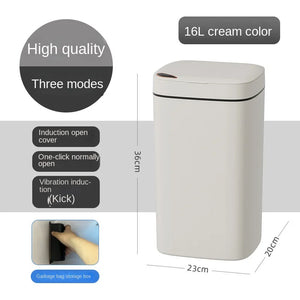 16L Smart Trash Can Automatic Bagging Electronic Trash Can