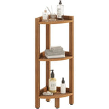 Bathroom Shelf Organizer,Floor Standing Bookshelf, HIPS Water Resistant Corner