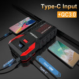 2500A Car Jump Starter 26000mAh Portable Power Bank | 12V Auto Emergency Car Battery Starter