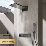 Luxury brass shower system with ceiling design, cold and hot