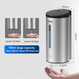 Soap Dispenser AK1205 Wall Mounted Commercial Smart Soap Dispenser For Bathroom Large