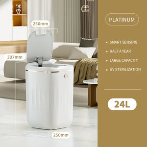 20L/24L Smart Trash Can Automatic Sensor Garbage Bin Kitchen Bathroom