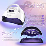 380W UV LED Nail Lamp 81LEDS Big Power Nail Lamp For Fast Curing