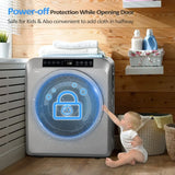 Portable Clothes Dryer, 3.5 Cu.Ft High End Front Load Tumble Laundry Dryer