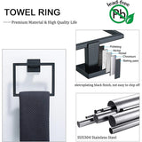 Black Bathroom Shelf kit Stainless Steel Toilet Paper Holder Towel Rack Hook Bathroom Hardwares