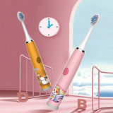 Children Electric Toothbrush Cartoon Kids With Replacement Head