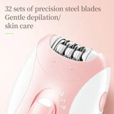 Kemei Rechargeable Women Epilator Electric Facial Body Hair Remover