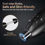 Nose Hair Trimmer for Men 360 Rotating Dual-Blade Rechargeable Electric Shaver