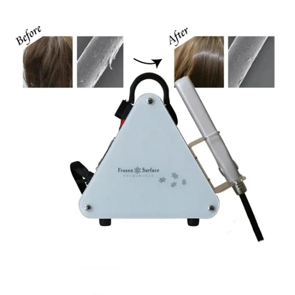 2024Hair Straight Care Machine Ice Cold Cryotherapy Flat Iron Ice Repair Hair