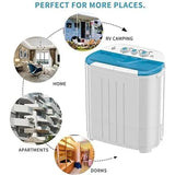 Portable Washing Machine, Twin Tub Washing Machine Laundry Compact Washer spinner