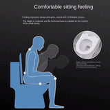 Thighten Black  Seat Lid Universal Slow Down Silent Toilet Seat