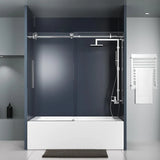 frameless bathtub door, waterproof bathtub shower door