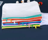 Travel Toiletry Pouch Pencil Blank DIY Cosmetic Bag with Zipper