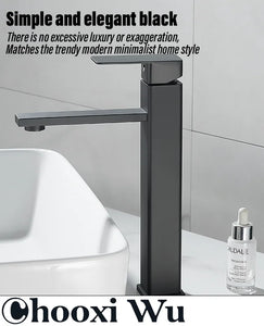 hot and cold faucets, elevated faucets, bathroom basin faucets