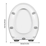 Toilet Cover Thicken Plastic Seat Universal Low Noise Slow Down Lid