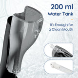 Water Flosser Rechargeable 5 Nozzles Water Jet 200ml Water Tank Waterproof