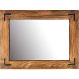 Bathroom Mirror, Natural Wood Bathroom Vanity Mirror