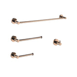 Glossy Rose Gold Bathroom Accessories 304 Stainless Steel Towel Rack Toilet Roll Paper