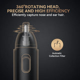 Nose Hair Trimmer for Men 360 Rotating Dual-Blade Rechargeable Electric Shaver