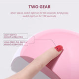 Small Nail Dryer LED Nail Lamp UV Phototherapy For Curing All Gel Nail Polish