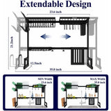 Drying rack storage rack, large sink style dishwasher rack, large capacity stainless steel