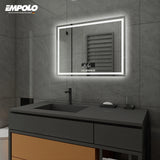 Modern Custom Luxury Mirror Rectangle Anti Fog Smart LED Light Vanity