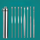 6/8PCS Stainless Steel Earpick Ear Cleaner Spoon Ear Care