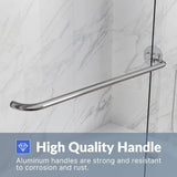 Bathtub Shower Door Semi-Frameless Double Sliding Design Shower