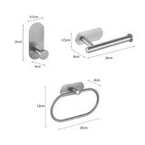 Bathroom Accessories Sets Toilet Tissue Roll Paper Holder Towel Rack Bar Rail Ring Robe Hook Hardware