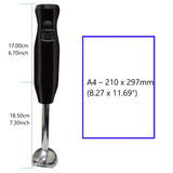 Electric Immersion Hand Blender,food grade stainless steel, 2-Speed