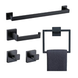 Black Bathroom Shelf kit Stainless Steel Toilet Paper Holder Towel Rack Hook Bathroom Hardwares