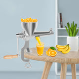 Manual Juicer Stainless Steel Extractor Squeezed Fruits, VegetableS,Apples,