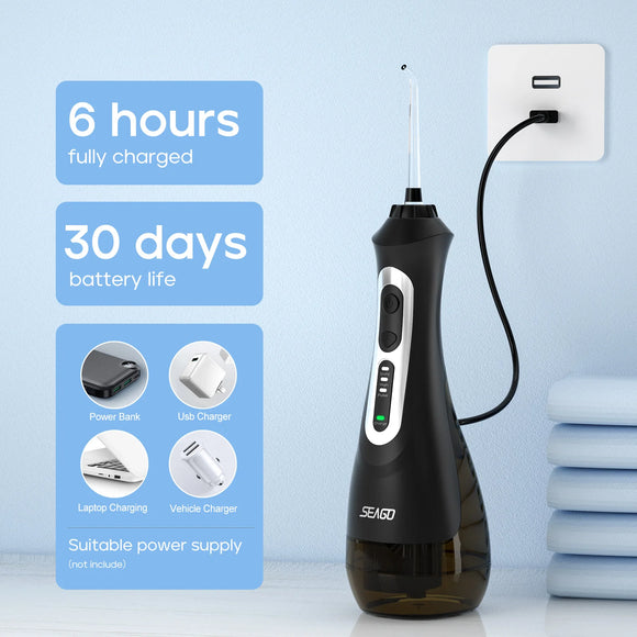 Dental Irrigator Portable Water Flosser USB Rechargeable