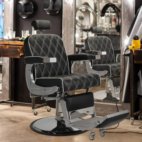 Heavy Duty Barber Chair,Vintage Barber Chair for Barbershop,Barber