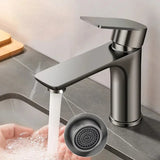 Bathroom Faucet 304 Stainless Steel Bathroom Sink Faucet Cold and Hot Water