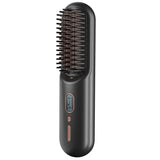 Straight and curly Two in 1 Electric hot air brush Anion straightening brush