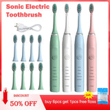Sonic Electric Toothbrush Timer Brush 5 Mode USB Charger