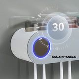 Solar Ultraviolet Toothbrush Holder Automatic Toothpaste Squeezer Dispenser Toothbrush