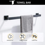 Black Bathroom Shelf kit Stainless Steel Toilet Paper Holder Towel Rack Hook Bathroom Hardwares