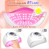 Nail Lamp For Drying Gel Nail Polish Professional 81LED Nail Dryer Light