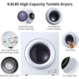 Clothes Dryer, Portable Laundry Dryer Dries Up to 13.2LB Compact Laundry Dryers