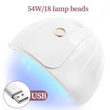 Small Nail Dryer LED Nail Lamp UV Phototherapy For Curing All Gel Nail Polish