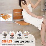 VEVOR Folding Shower Seat Wall Mounted Fold Up Shower Bench