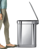 45 Liter / 12 Gallon Slim Hands-Free Kitchen Step Trash Can